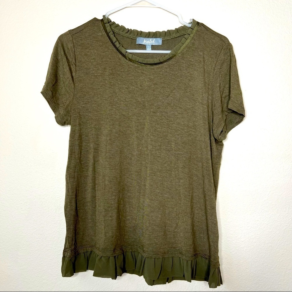 Marled Shirt Green Small
